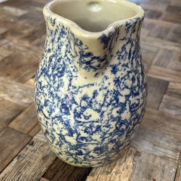 Robinson Ramsbottom Spongewear Pottery Pitcher 1 Quart - Picture 4 of 7